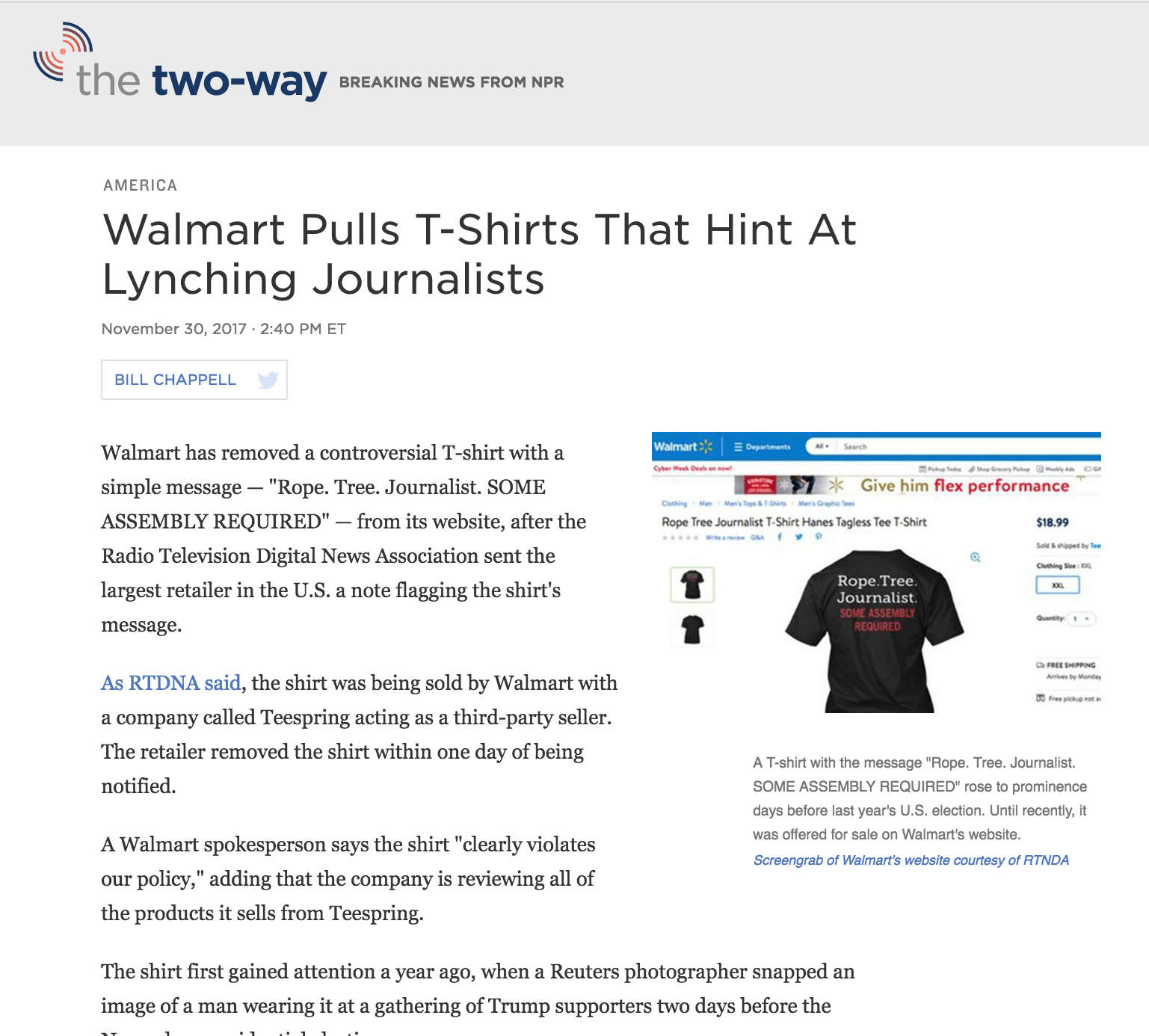 screen capture of the article, as it appeared online in 2017