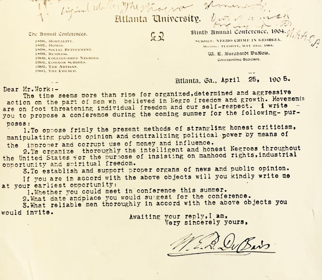 image of a typed letter